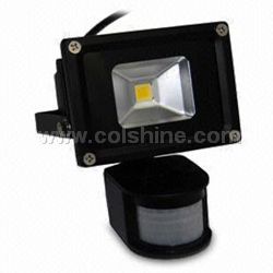 LED floodlight with sensor